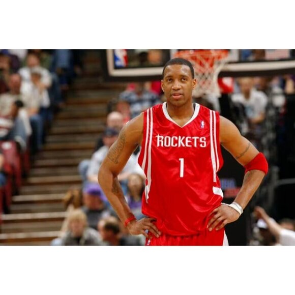 NBA Reebok Houston Rockets Tracy McGrady #1 Swingman Jersey XL Red Sewn NWT - Picture 1 of 13